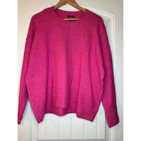 Vince Camuto Women Sweater Sz M Pink Paradox Center Seam Cozy Comfy SoftAF Femme - Picture 1 of 7